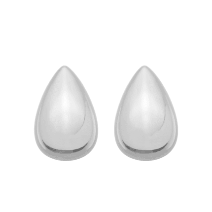 Brinco Prateado Gota