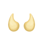 Brinco Dourado Gota Curvada Grande