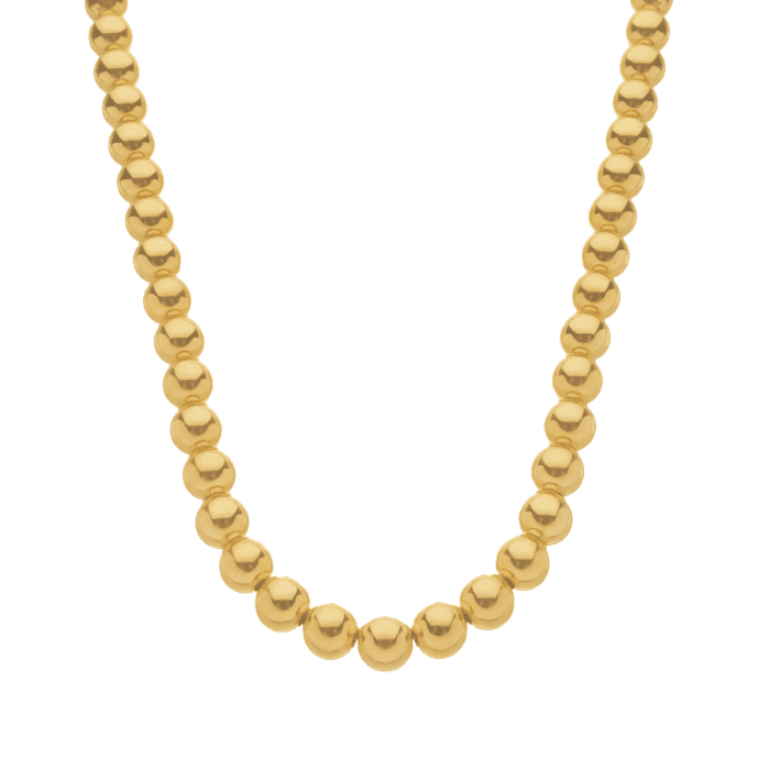 Colar Dourado de Bolas Médias - Imagem 1