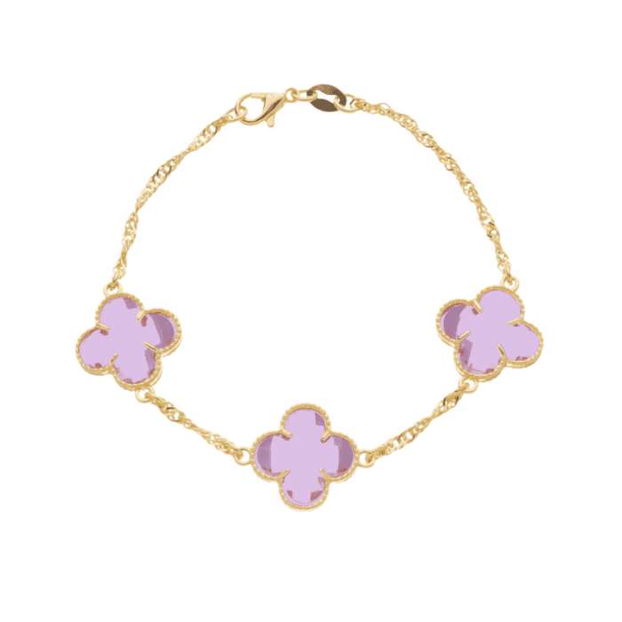 Pulseira Trevos Van Cleef Preta - Imagem 3