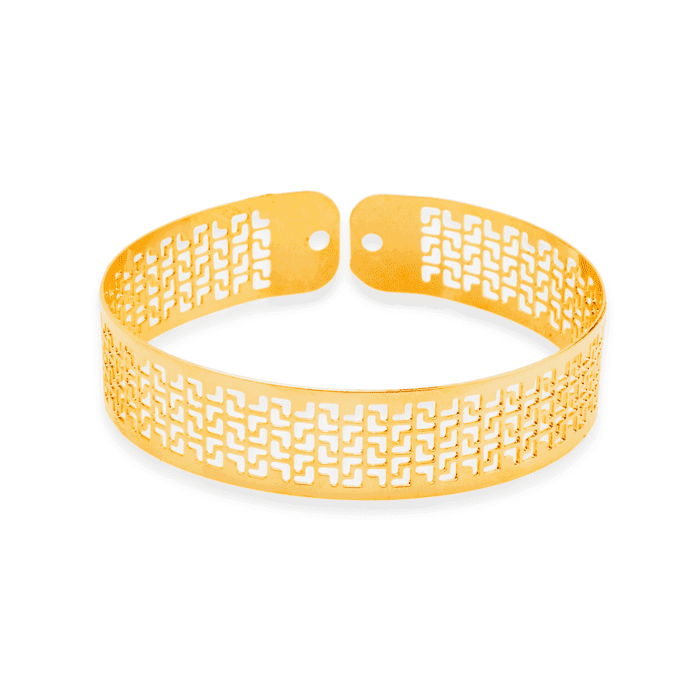 Bracelete Prateado de Renda Vazado - Imagem 3