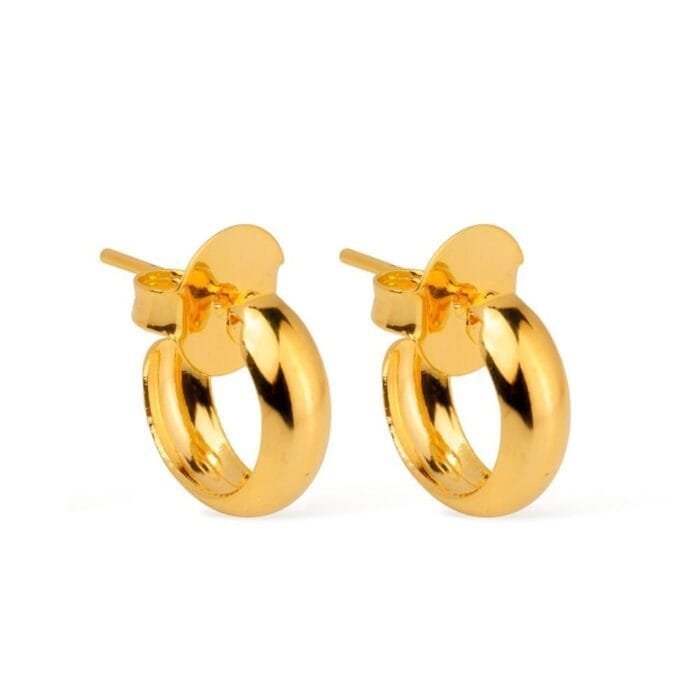 Brinco Dourado de Argolinha - Imagem 1