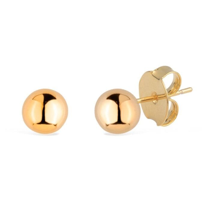 Brinco Dourado de Bolinha - Imagem 1