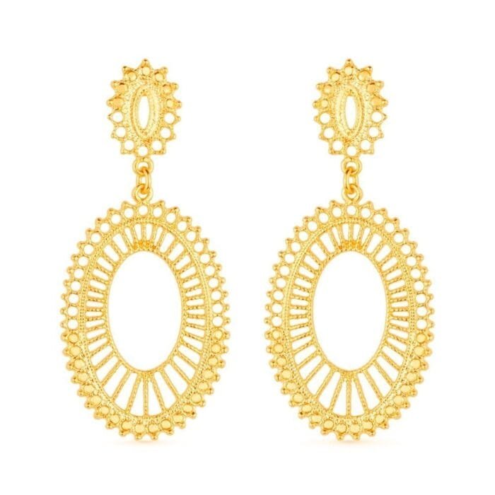 Brinco Dourado Luxo de Gala - Imagem 1