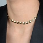 Chocker Dourada Esferas com Extensor - Imagem 2
