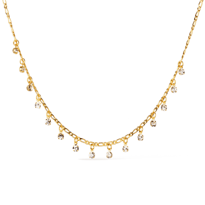Chocker Dourada Pontos de Luz com Extensor - Imagem 1