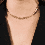 Colar Dourado Chocker de Seta - Imagem 2