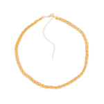 Colar Dourado Chocker Trançada