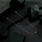 Colar com Esferas Vazadas Cravejadas de Zircônia - Imagem 3
