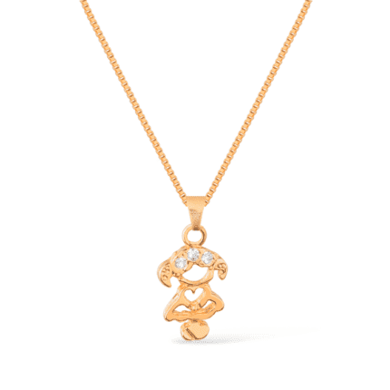 Colar Dourado Filha com Zircônia