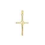 Pingente Dourado Crucifixo