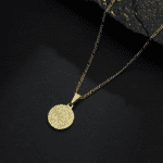 Pingente Dourado Medalha de São Jorge - Imagem 3