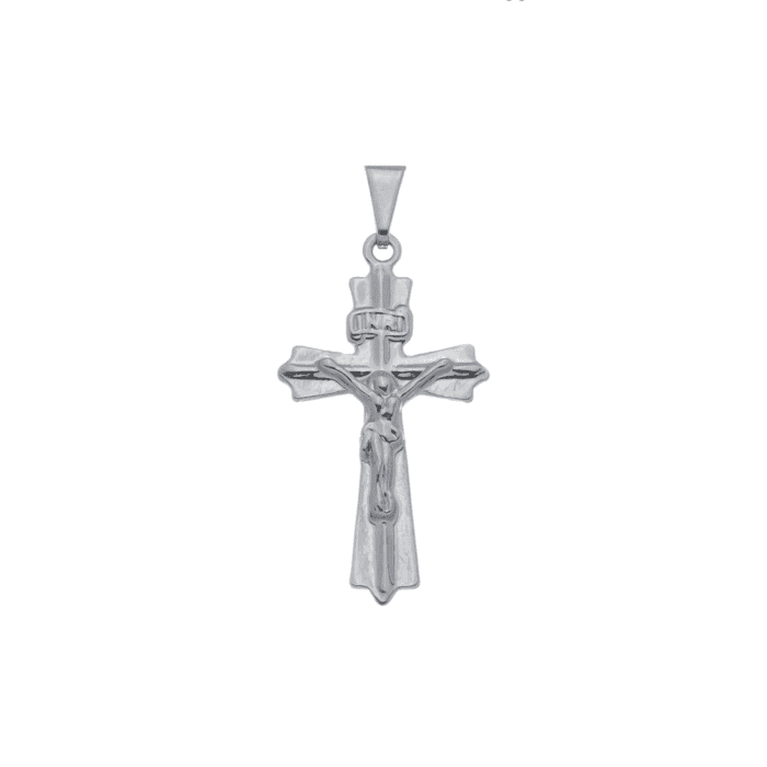 Pingente Prateado Crucifixo - Imagem 1