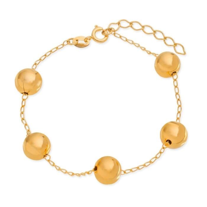 Pulseira Dourada de Bolas Grandes - Imagem 1