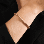 Pulseira Dourada de Bolinha - Imagem 2