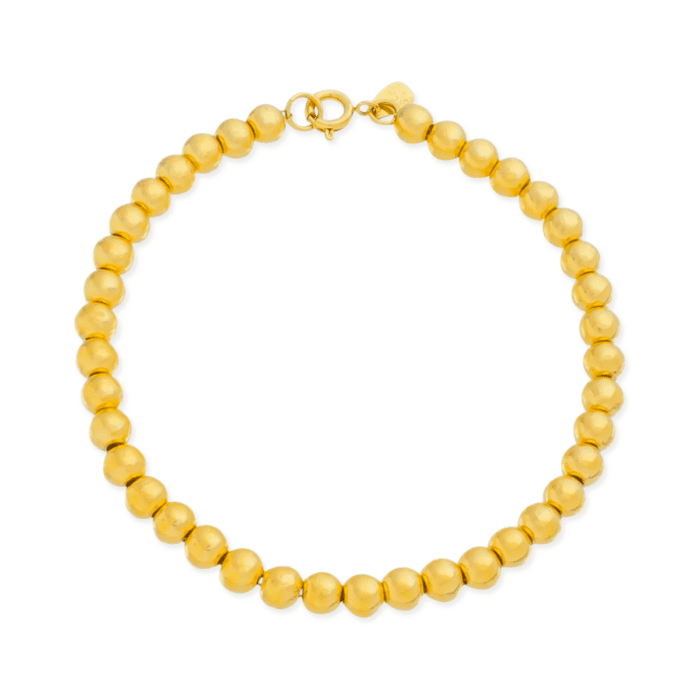 Pulseira Dourada de Bolinha - Imagem 1