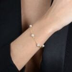 Pulseira Dourada de Pérolas - Imagem 2