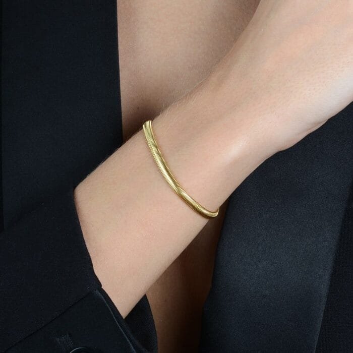 Pulseira Dourada Rabo de Rato - Imagem 2