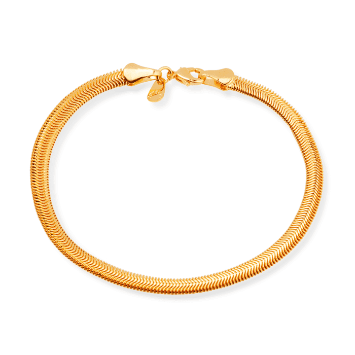 Pulseira Dourada Rabo de Rato - Imagem 1