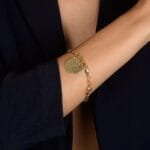 Pulseira Prateada Religiosa com Medalha de Oração - Imagem 4