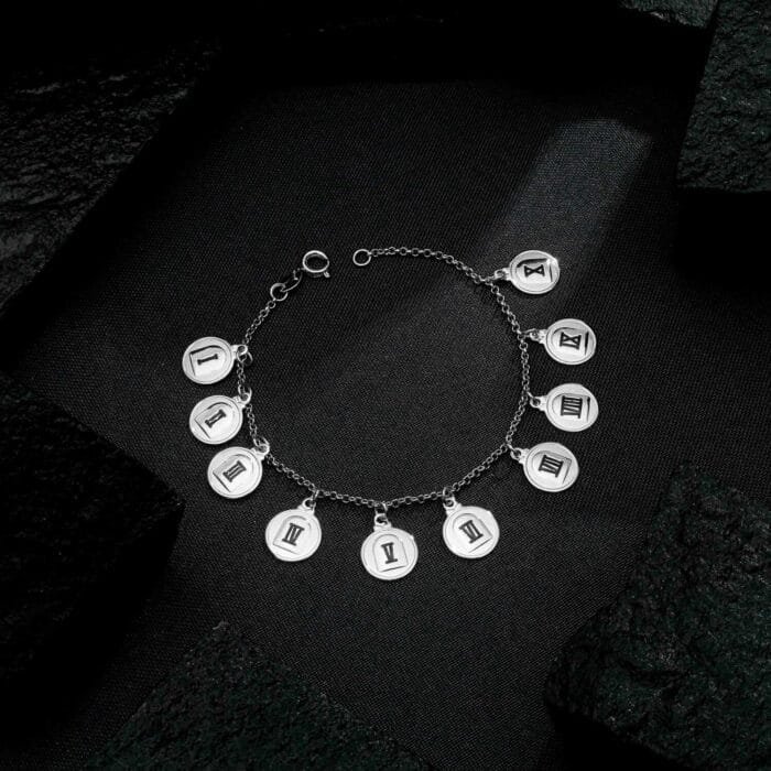 Pulseira Prateada 10 Dez Mandamentos - Imagem 3