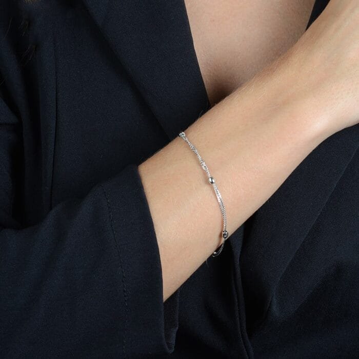Pulseira Dourada de Bolinhas - Imagem 4
