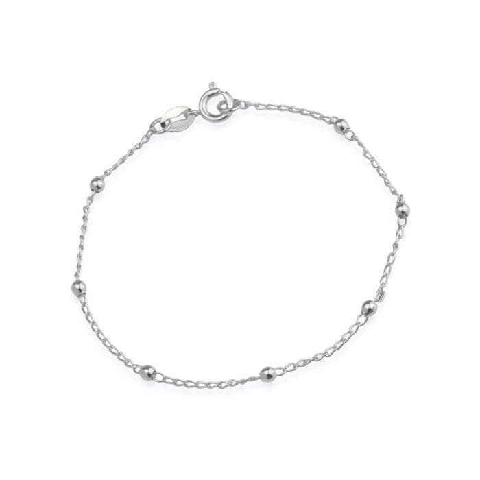 Pulseira Dourada de Bolinhas Delicada - Imagem 3
