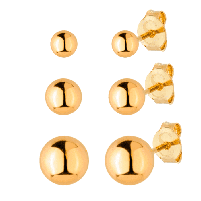 Trio Dourado de Bolinhas - Imagem 1