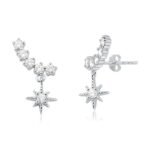 Brinco Ear Cuff Estrela Prata 925