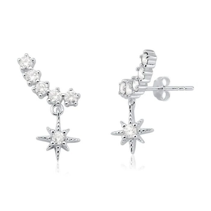 Brinco Ear Cuff Estrela Prata 925 - Imagem 1