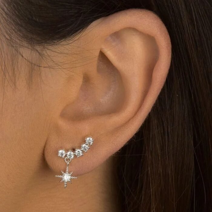 Brinco Ear Cuff Estrela Prata 925 - Imagem 2