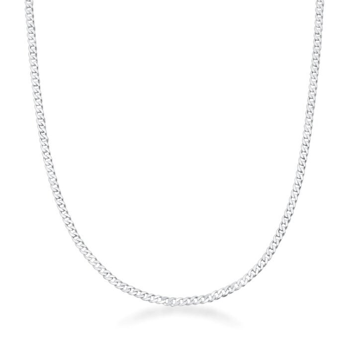 Corrente Masculina Grumet 2mm Fio 050 de Prata 925 - Imagem 1