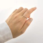 Anel Chapinha Cravejado de Prata 925 - Imagem 2