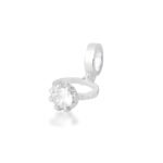 Berloque Charm Anel Solitário de Prata 925