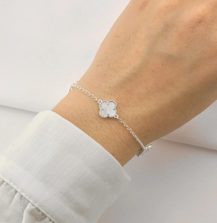 PULSEIRA 4 TREVOS BRANCO - Imagem 2