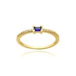 Solitário Aurora Azul