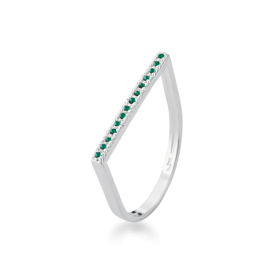 img_0175 Anel Chapa Cravejado Verde Brilhante - Imagem 1