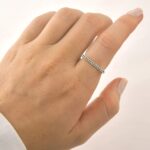 Anel Chapa Cravejado Verde Brilhante - Imagem 2