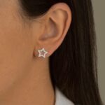 Brinco Estrela Cravejada Brilhante - Imagem 2