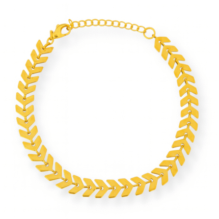 Pulseira Trigo Folheada a Ouro 18k