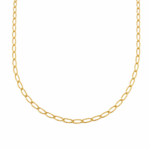 Corrente Elos Oval Dourada Elegance