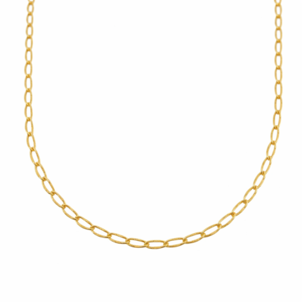 Corrente Elos Oval Dourada Elegance