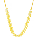 Choker Folheada a Ouro 18k Folhas Vazadas