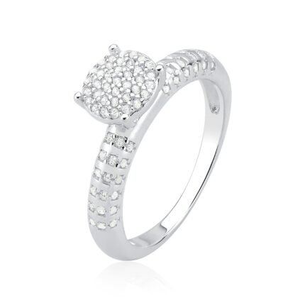 Anel Chuveiro Lux Prime – Prata 925 com Zircônias