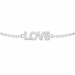 Pulseira Love Elo Português — Prata 925