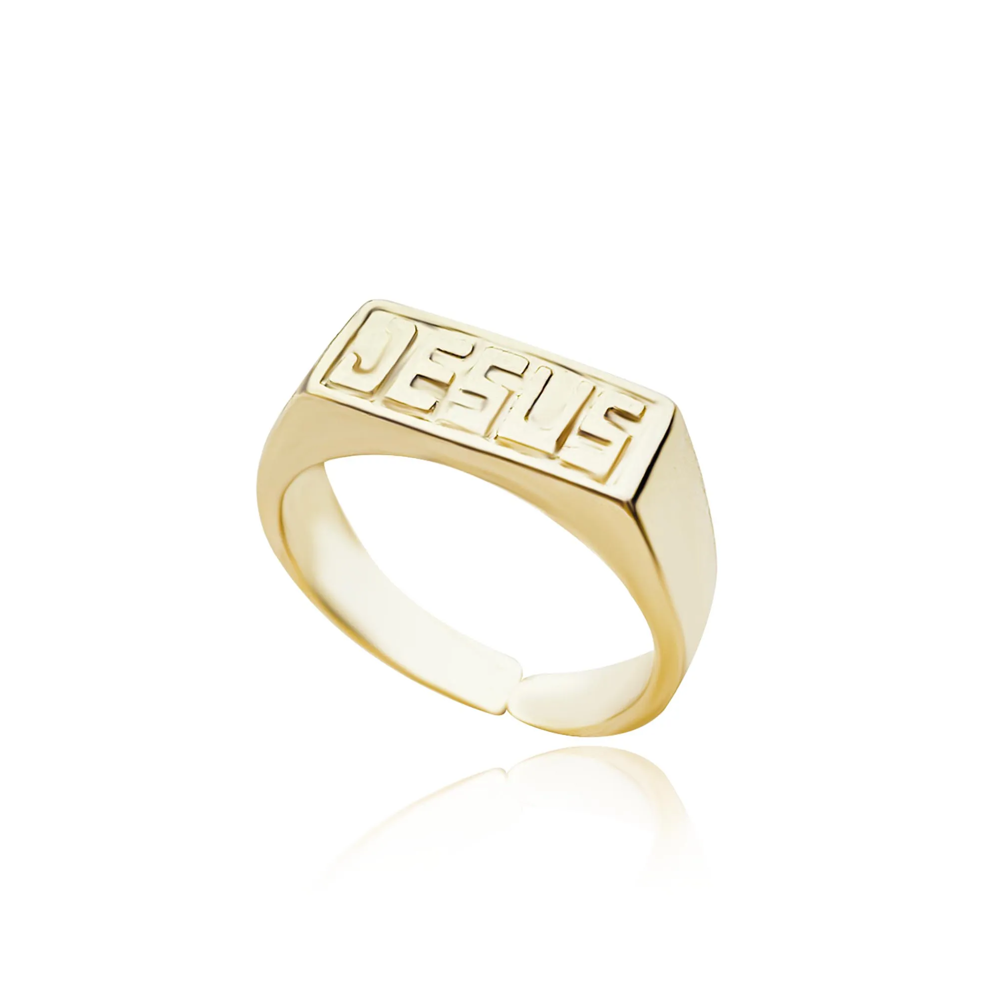 IMG_1078 Anel Regulável Jesus Dourado - Imagem 1