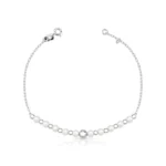 Pulseira Pérola & Bolinha – Prata 925