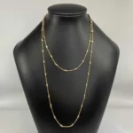 Colar Mix Dourado Elos com Detalhes Ovais - Imagem 2