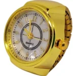 Anel-Relógio Dourado Quartz - Regulável