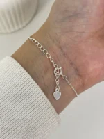 Pulseira Três Trevos Cravejados -Prata 925 - Imagem 3